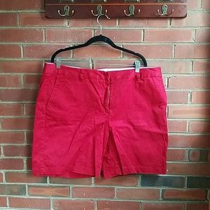 Lands' end 18T red shorts